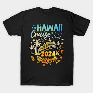 Hawaii Cruise 2024 Family Group Friends Vacation Matching T-Shirt